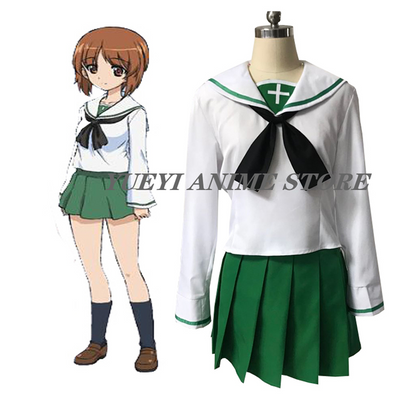 Anime Girls und Panzer Cosplay Costume Girls High School Sailor School Uniform Anime Cosplay Costume