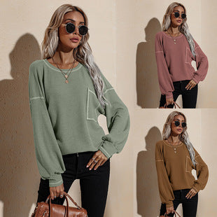 Women&#39;s European and American Hooded Sweater Women&#39;s 2021 Spring and Autumn New Thin Loose Coat