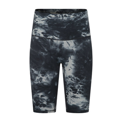 SVOKOR Ink Print Tie Dye Yoga Short Seamless Women Running Shorts Naked Feeling Stretchy Gym Fitness Training Pants Sportswear