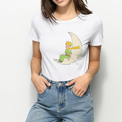 Little Prince Women&#39;s Clothes T-Shirt Kawaii Summer Harajuku Funny T Shirt Short Sleeve Chile Ropa Tumblr Mujer