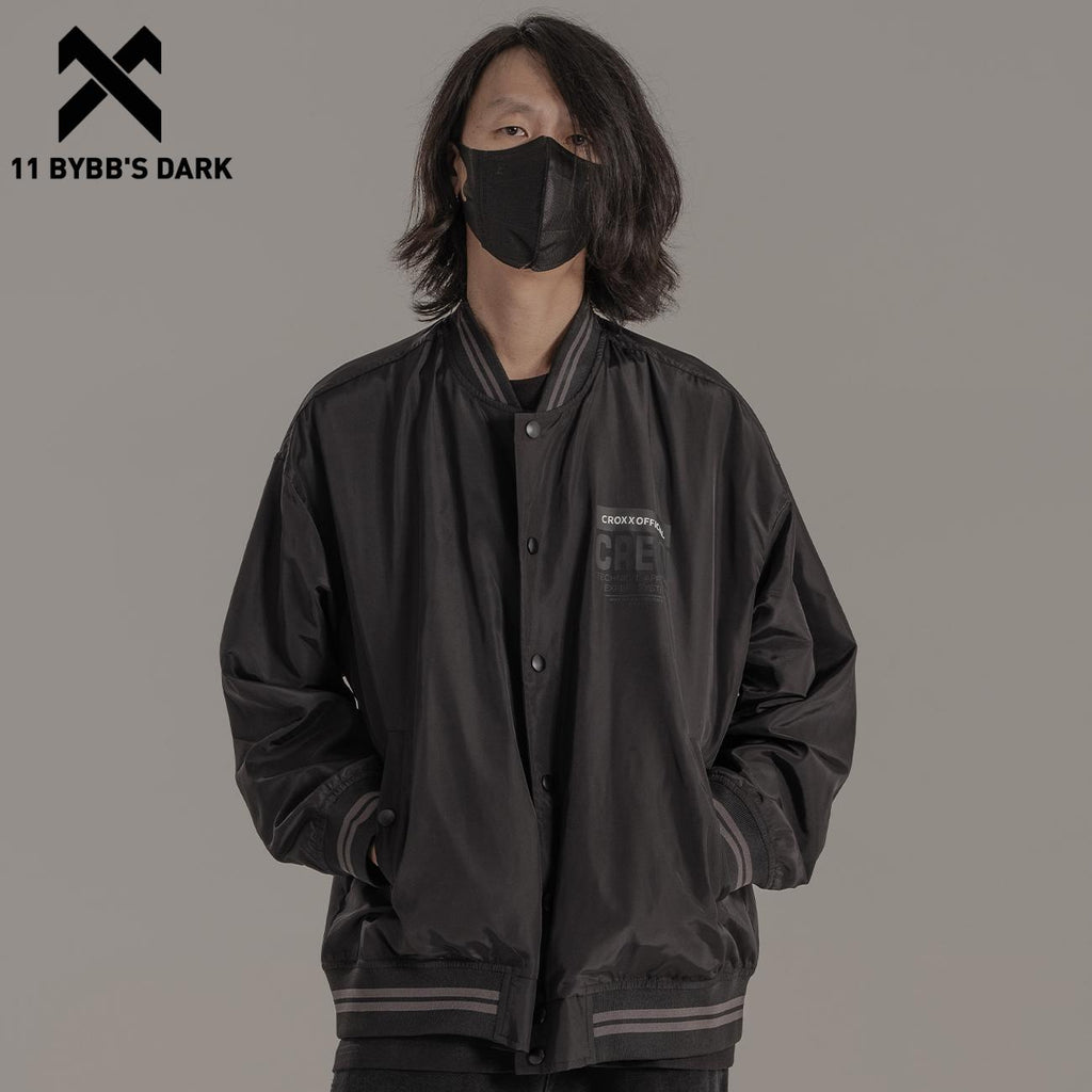 11 BYBB&#39;S DARK Functional Embroidery Jacket Coats Men Spring Baseball Jacket Bomber Coat Techwear Harajuku Loose Casual Outwear