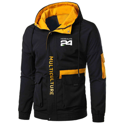 2022 HERBALIFE 24 Wild Zipper Spring Printing Hooded Jackets Zipper Leisure High Quality Zip Up tops Hoodies