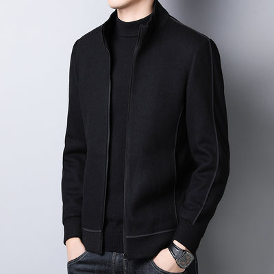 2021 Autumn Winter New Fashion Men Slim Fit Long Sleeve Wool Blends Coat Jacket Thick Warm Mens Casual Woolen overcoats B396