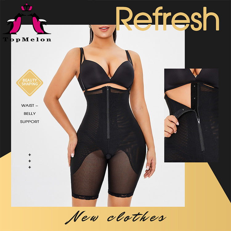 One-piece Waist and Abdomen Peach Hip Tight-fitting Body Shaping Shirt Plus Size Lingere Waist Trainer Shaper Pants Women