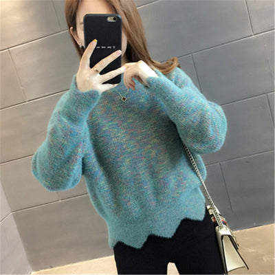 Korean Fashion Woman Sweaters Thickened Turtleneck High Waist Women&#39;s Sweater Femme Warm Sweaters Pull Hiver bottoming Tops