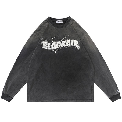 2022 New Vintage Loose T Shirts Men Harajuku Hip Hop Streetwear T-shirts Y2K Punk Cotton Autumn Long Sleeve Top Tees for Male