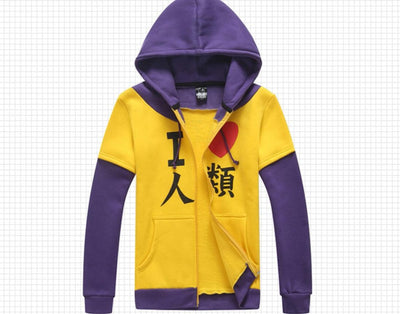 Anime NO GAME NO LIFE cosplay cartoon Sora Daily men and women Lolita Tops Hooded cardigan Spring autumn sweater coat