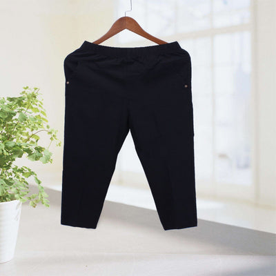 2021 Women Spring Summer Casual Loose Trouser Lady Pockets Elastic High Waist Harem Pant Female Vintage Slim Pant I725