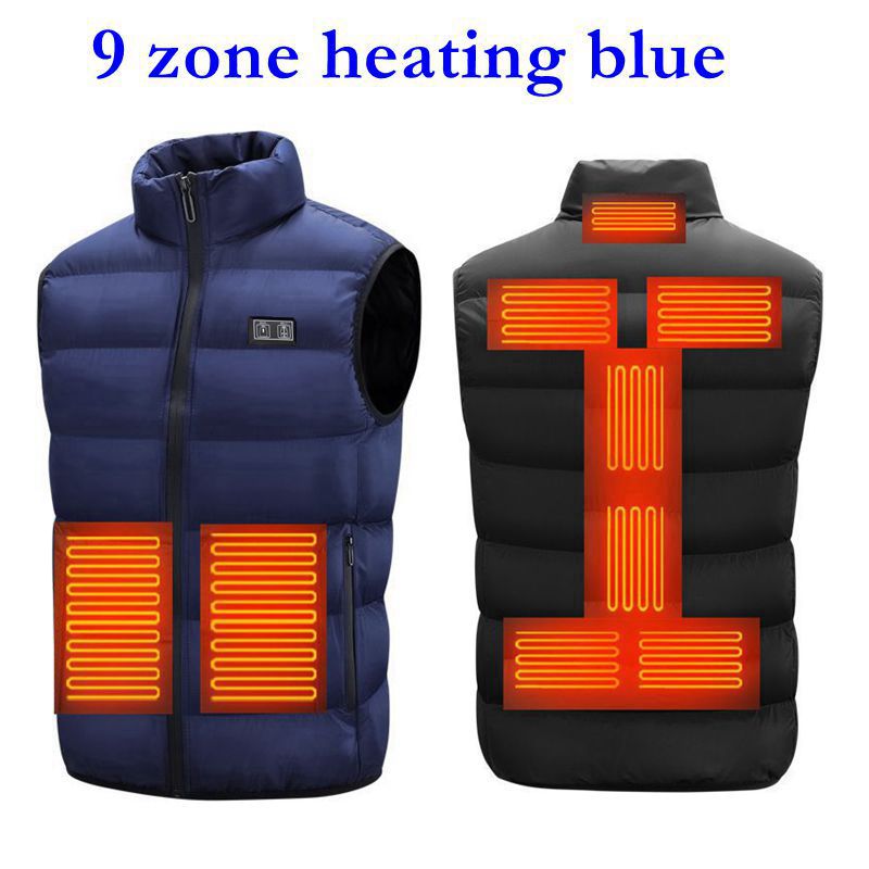 13 Heated Vest Zones Electric Heated Jackets Men Women Sportswear Heated Coat Graphene Heat Coat USB Heating Jacket For Camping