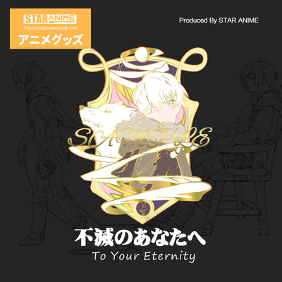 Anime To Your Eternity Fumetsu no Anata e Little Angel Metal Badge Button Brooch Pins Collection Medal Souvenir Cosplay Gifts