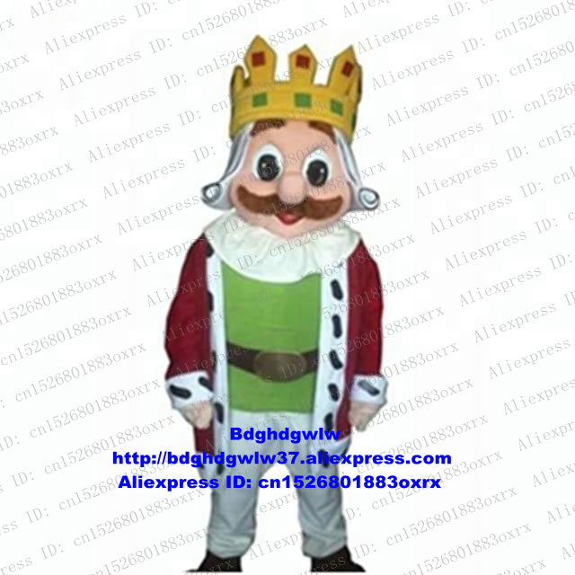 Greg King Sovereign Emperor Monarch Mascot Costume Adult Cartoon Character Outfit Lovely Annabelle keep As Souvenir zx2745