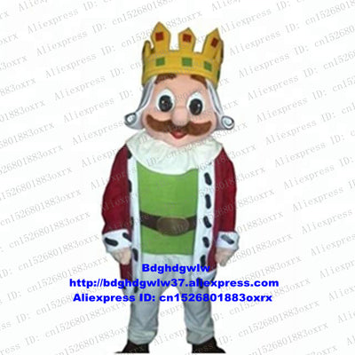 Greg King Sovereign Emperor Monarch Mascot Costume Adult Cartoon Character Outfit Lovely Annabelle keep As Souvenir zx2745