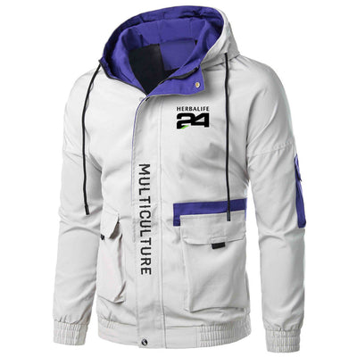2022 HERBALIFE 24 Wild Zipper Spring Printing Hooded Jackets Zipper Leisure High Quality Zip Up tops Hoodies