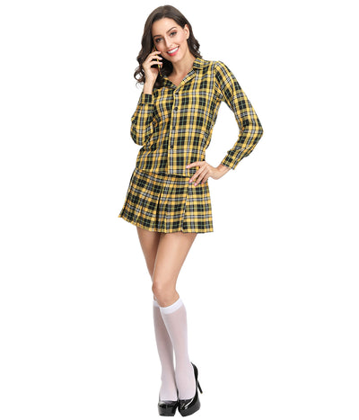 New Europe and America Fashion School Student Plaid Skirt Costume Cosplay School Girls Uniform