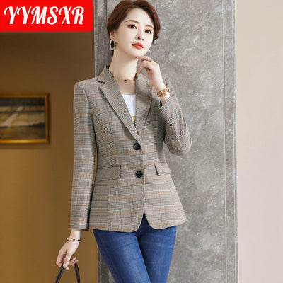 2022 Autumn and Winter High-quality Women&#39;s Suit Jacket Fashion Slim Long-sleeved Ladies Office Blazer Temperament