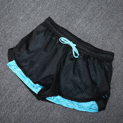 New Listing Breathable Elastic Running Shorts Sportswear Sport Shorts Mesh Yoga Shorts Fitness Gym Shorts Quick Dry Workout