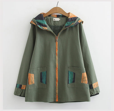 New oversize women trench coat spring autumn hooded windbreaker female plus size 4XL zipper casual outerwear 100kg can wear 3261