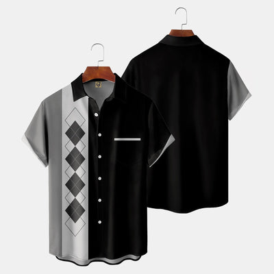 Shirt Large Chested Men Mens Printed Hawaiian Shirts Short Sleeve Button Down Short Sleeve Summer Blouse Short Sleeve T Shirts