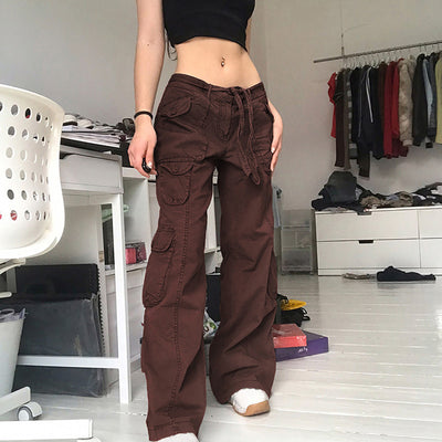 Women High Waisted Jeans Gothic Baggy Denim Pants Waistband Loose Casual Pants Trousers Streetwear