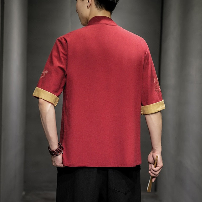 Traditional Chinese Clothing For Male Cheongsam Top Asian Clothes Tang Suit Hanfu Men  Clothes Online Chinese Store 10886