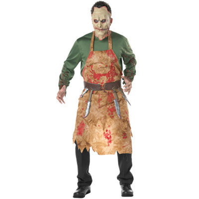 Drop Shipping Zombie Halloween Costumes For Adults Men Terror Bloody Butcher Costume Carnaval Man&#39;s Chef Clothes 85950ps