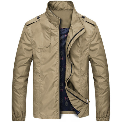 2021 New Fashion Men Casual Solid Fashion Slim Bomber Jacket Fleece Overcoat New Arrival Baseball Jackets Men's Jacket Top