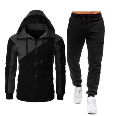 2pcs/Set Men's Sets Hooded Sweatshirt Pullovers Long Pants Two-piece Set Men Tracksuits conjuntos masculinos спортивный костюмn