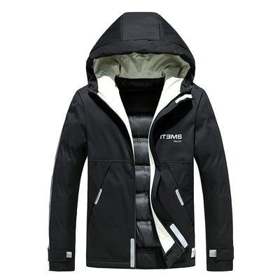Winter Parkas Men Thick Padded Jackets Fashion Parka Hooded Jacket Coats Male Outdoor Outerwear Warm Jackets Plus Size 4XL
