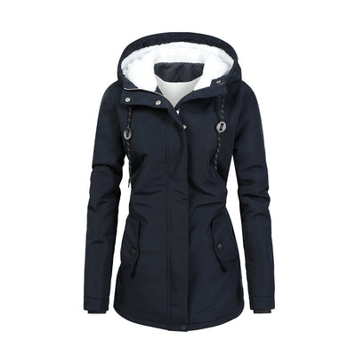 2022 New Women Winter Jacket Long Warm Parkas Female Thicken Coat Cotton Padded Parka Jacket Hooded Outwear