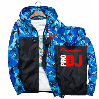 DJ Pioneer PRO 2022 Men&#39;s New Splicing Camouflage Hoodies Coats Casual Harajuku Jackets Clothing Windbreaker Coats Outwears Tops