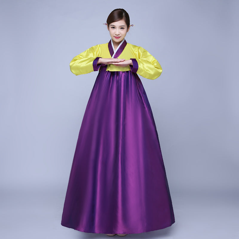 New Design Women Elegant Korean Hanbok Traditional Costume Minority Dance Performance Clothing Female Hanbok Court Pincess Dress