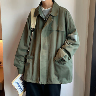 2021 Fall Jacket Men&#39;s Coat Japanese and Korean All-match Loose Casual Top