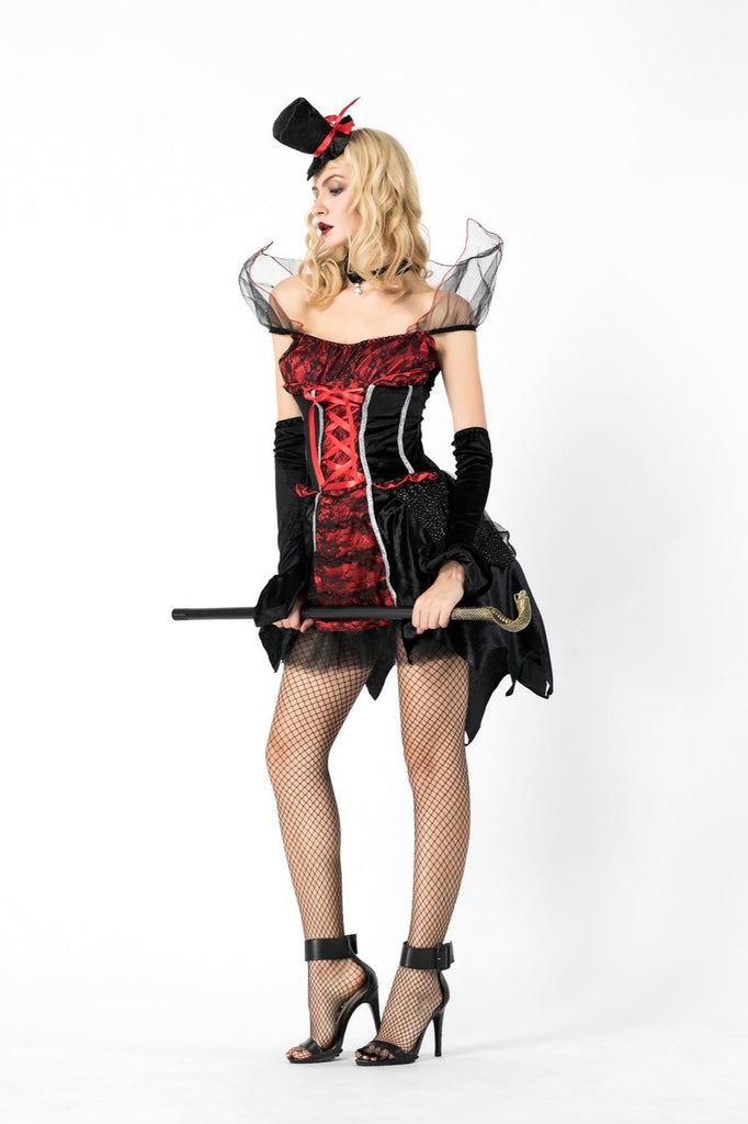 Adult Women Transylvanian Temptress Sexy Scary Vampire Halloween Party Costume