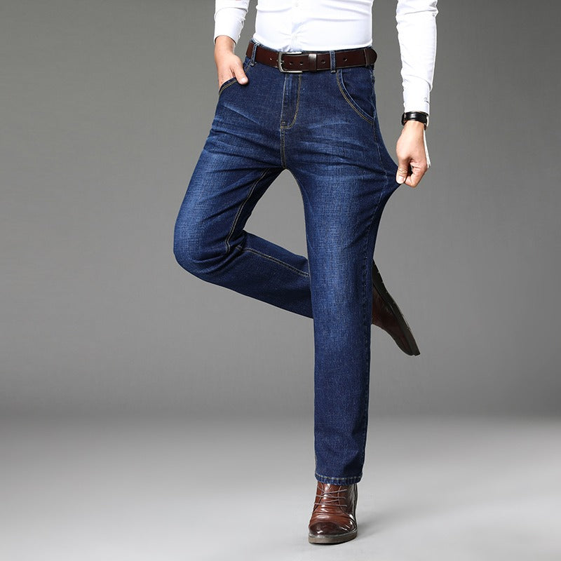 2022 Spring and Autumn New Men&#39;s Classic Fashion Versatile Solid Color Stretch Jeans Men&#39;s Casual Slim High Quality Pants 28-40