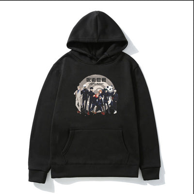 New Jujutsu Kaisen Anime Hoodie Men Women Gojo Satoru Print Spring Aesthetic Sweatshirt Harajuku Streetwear Hooded Pullover Tops