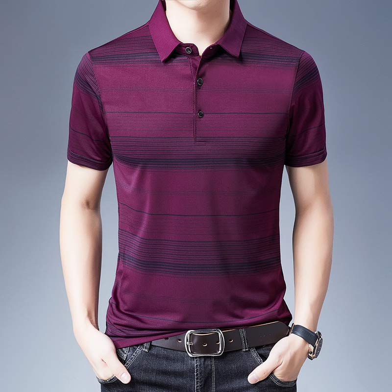 2022 Brand Summer Men Poloshirt Jersey Luxury Casual Mens Polos Tee Shirts Striped Short Sleeve Polo Shirt Dress Fashions