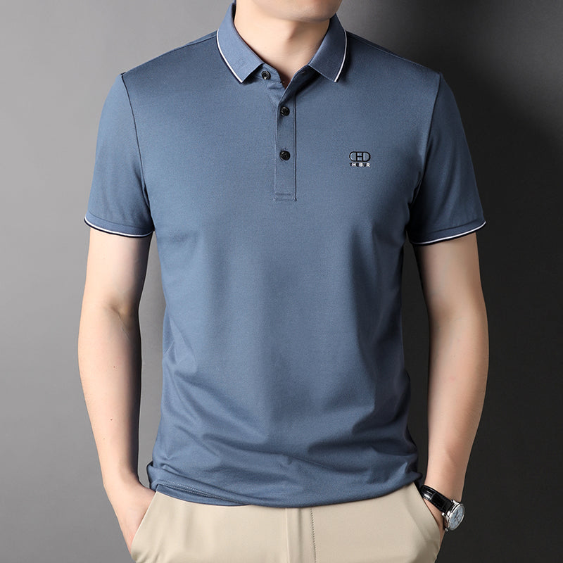 High-end designer&#39;s new fashion brand Polo shirt men&#39;s wear top quality Korean casual short-sleeved T-shirt men&#39;s wear in summer