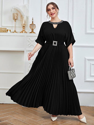 TOLEEN Women Plus Size Large Maxi Dress 2022 Summer Black Luxury Designer Long Chic Elegant Evening Party Wedding Robe Clothing