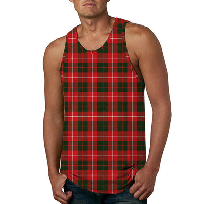 White Mens T Shirts Men Casual Summer Sleeveless Plaid Printed O Neck Shirt Tank Tops Blouse