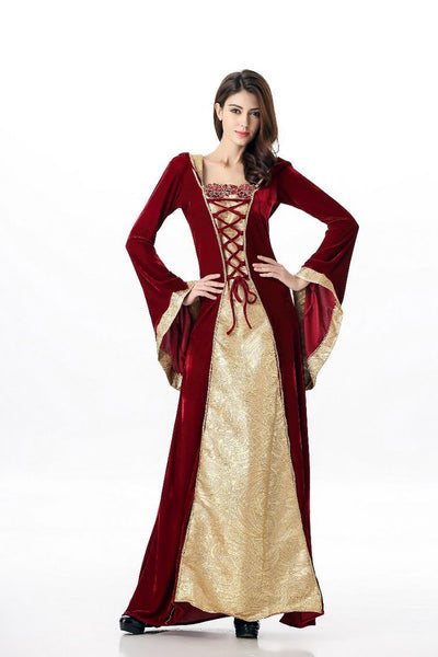 Halloween Female Costumes European Court Retro Queen Cosplay Costume Masquerade Party Evening Garment Christmas Carnival Dress