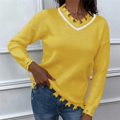 Women Fashion Knitted Sweater Soft Jumper Sexy Sweaters Women Vintage Leisure Top Women Oversized Korean Knitwear Female