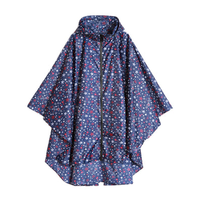 Women's Lightweight Waterproof Outdoor Raincoat Portable Hooded Poncho