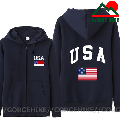 GorgeHike USA America Flag Men Sweatshirts Hoodie Women Casual Brand 2021 New High Quality Male Felpe Fleece Hoodies Cotton Coat