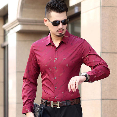 2021 New Arrival Style Men Boutique Long Sleeve Shirt High Quality Fashion Casual Plus Code Men &#39;s Leisure Shirt Size M-7XL