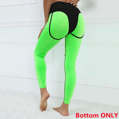 2022 Women Sportswear 2 PCS Bra Sports Yoga Set Workout Clothes Crop Tank Top High Waist Leggings for Fitness Suit Gym Clothing