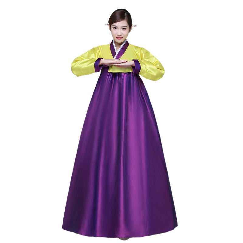 New Design Women Elegant Korean Hanbok Traditional Costume Minority Dance Performance Clothing Female Hanbok Court Pincess Dress