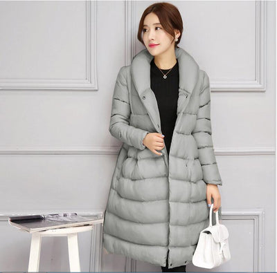 2016 Women&#39;s Jacket New Medium-Long Down Cotton Parka Plus Size Coat Women Winter Coat Long Women Warm Outerwear 632