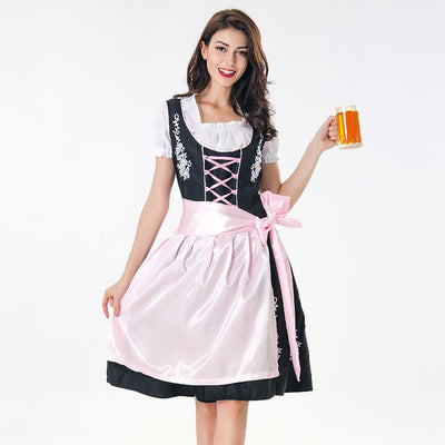 Adult Women Octoberfest Oktoberfest Fancy Dress Bavaria Beer Girl Maid Dirndl Outfit
