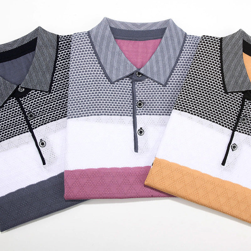 2022 New Brand Casual Summer Striped Short Sleeve Dress Fashions Polo Shirt Men Poloshirt Jersey Luxury Mens Polos Tee Shirts