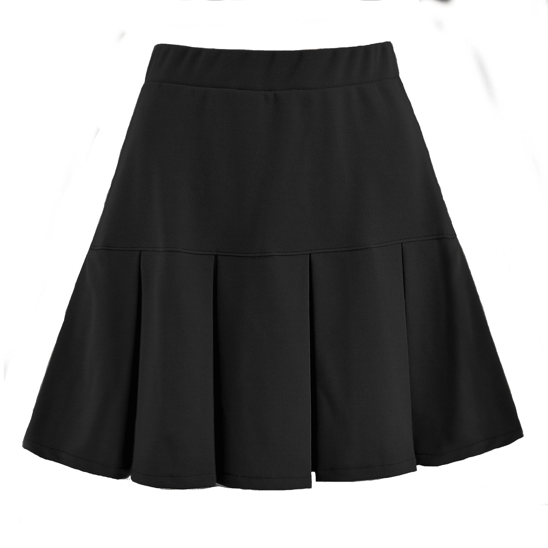 Foridol high waist pleated mini skirts womens autumn winter black casual skirts streetwear skirts bottoms 2021